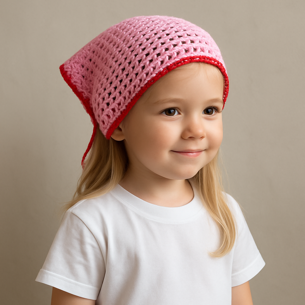 Two-tone Crochet Bandana