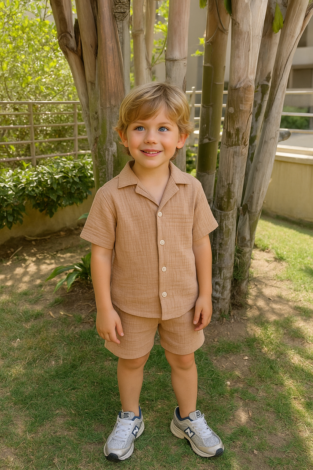 Crinkle Tan Set