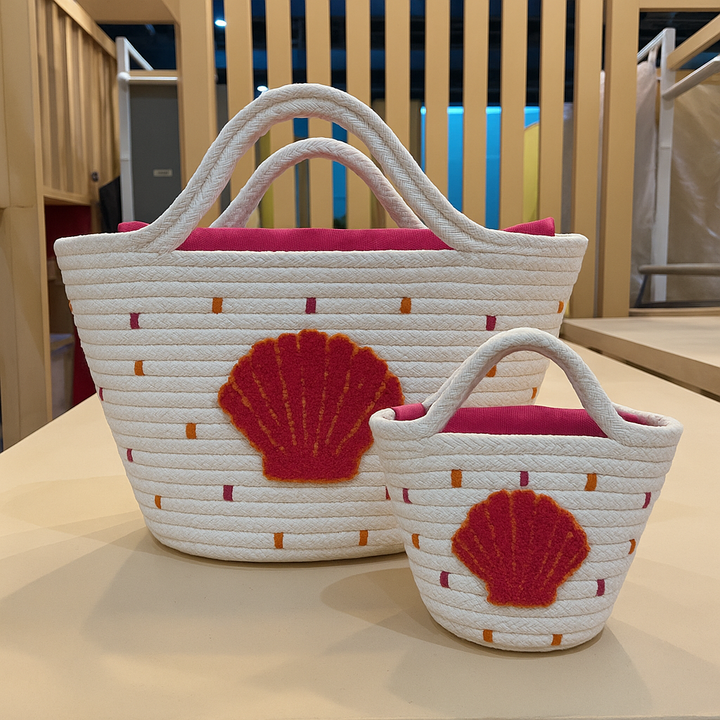 Mommy and me seashell tote