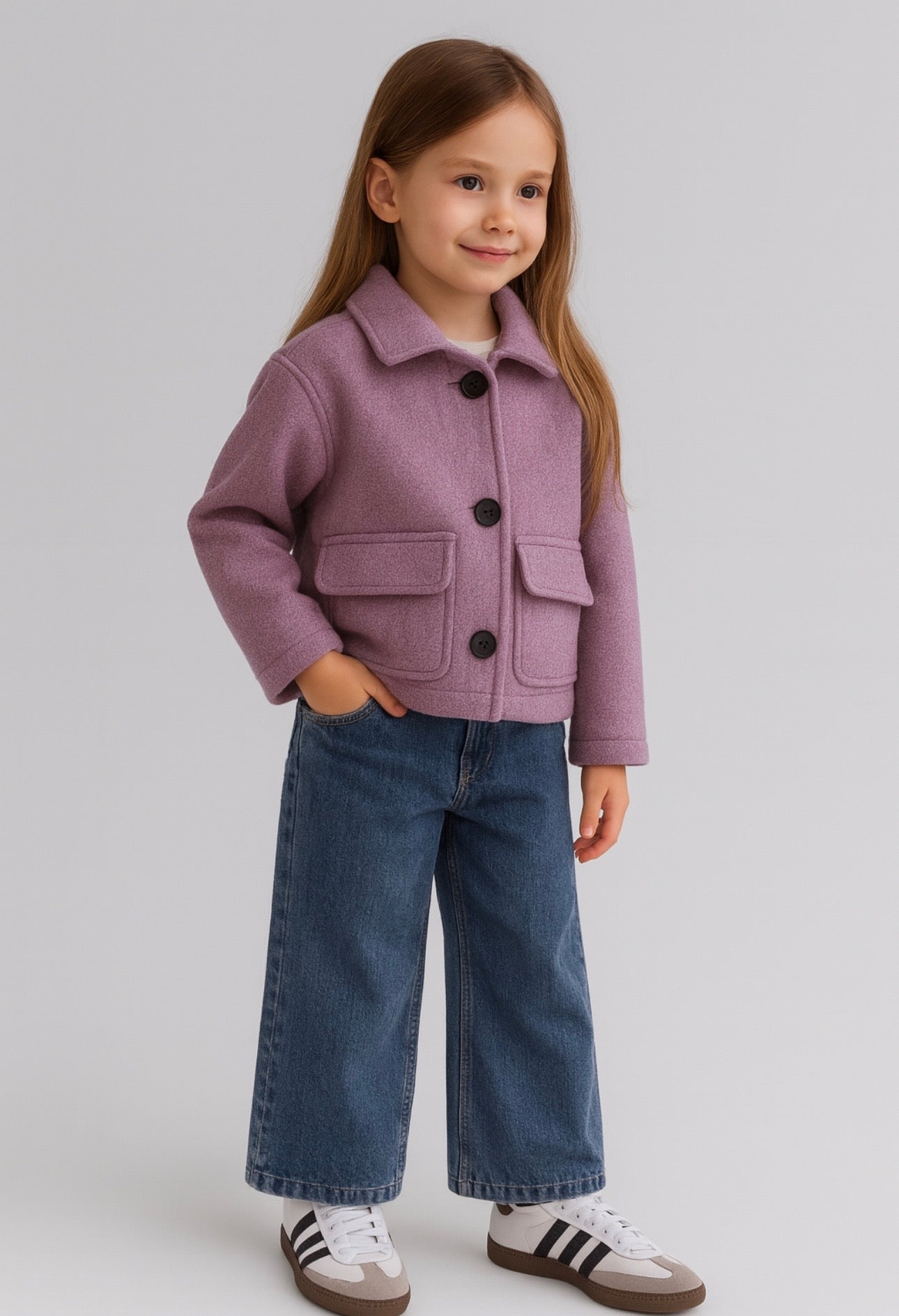 Purple dual pocket jacket