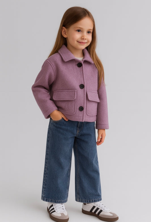 Purple dual pocket jacket