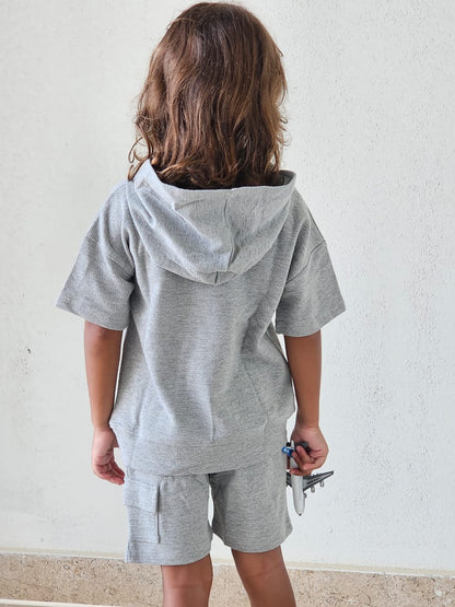 Grey hoodie set