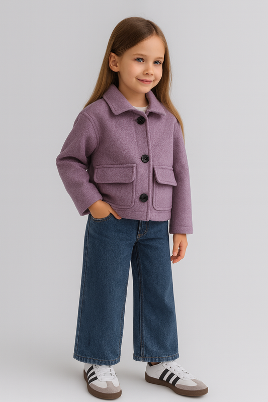 Purple dual pocket jacket