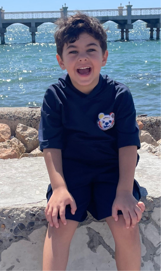 Tiger Tangle Embroidered Hoodie Set