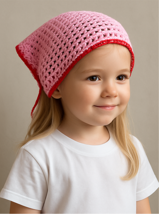 Two-tone Crochet Bandana