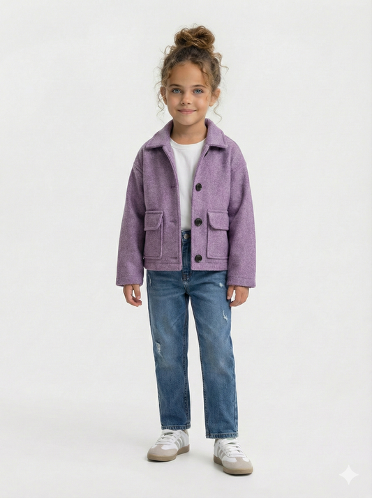 Purple dual pocket jacket